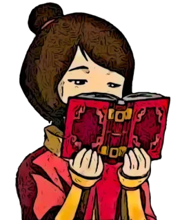 📖 lesen, buch, illustration, cartoon whatsapp sticker