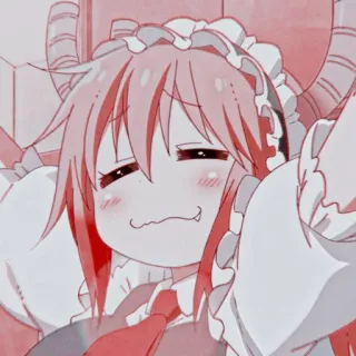 🐉 Tohru Miss Kobayashi's Dragon Maid anime, dragon, maid, tohru, kawaii, cute, manga telegram sticker