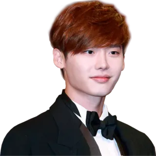 😊 Lee Jong-suk acteur, coréen, homme, célébrité, formel, noeud papillon telegram sticker