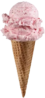 🤠 glace, cornet, fraise, dessert, sucré whatsapp sticker