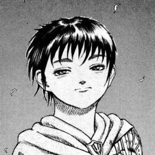 ➿ Casca Berserk Anime, Manga, Krijger, Vrouw, Portret, Helm, Berserker telegram sticker