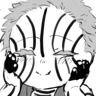 😊 Akaza Demon Slayer Аниме, Демон, Милый, Чиби, Аказа, Клинок, рассекающий демонов telegram sticker