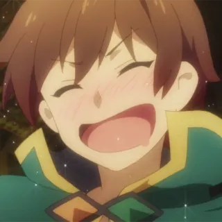 ⚔️ Kazuma Konosuba 动漫, 开心, 微笑, 卡哇伊, 可爱 telegram sticker