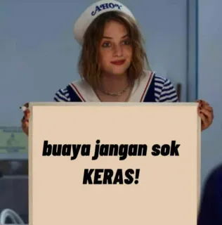 🔭 Robin Buckley Stranger Things buaya jangan sok KERAS! stranger things, robin buckley, tv show, netflix, indonesian, ahoy telegram sticker