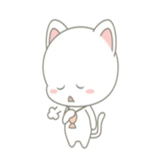 😪 cat, cute, fish, cartoon, animal telegram sticker