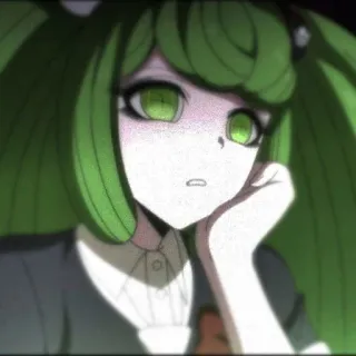💚 Monaca Towa Danganronpa Anime, Danganronpa, Monaca Towa, Video game, Fofo telegram sticker