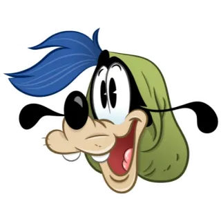 😃 Goofy глупый, Дисней, мультфильм, персонаж, собака telegram sticker