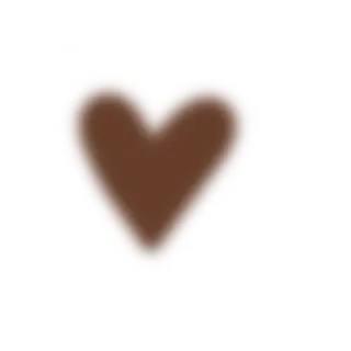 🤎 corazón, amor, san valentín, marrón telegram sticker
