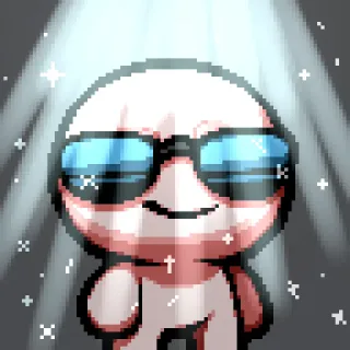 😎 стикер, пиксель арт, персонаж, солнцезащитные очки telegram sticker