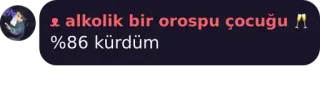 👱‍♀️ alkolik bir orospu çocuğu
%86 kürdüm whatsapp sticker