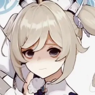 😕 Barbara Genshin Impact anime, video game, genshin impact, character, female telegram sticker
