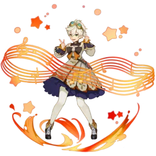 ✨ Bennett Genshin Impact Anime, Videojuego, Personaje, Fuego, Bennett, Genshin Impact telegram sticker