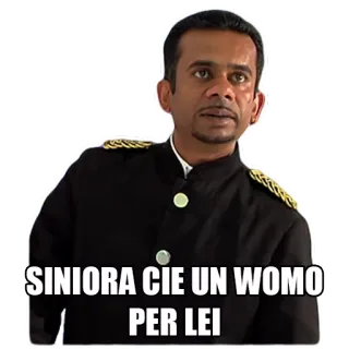 🚪 SINIOIRA CIE UN WOMO PER LEI whatsapp sticker