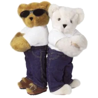 🐻 teddy bears, sunglasses, fashion, casual, cute, stuffed animals telegram sticker
