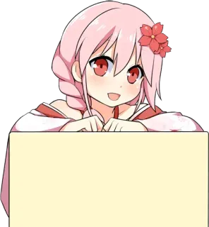 ☺️ Anime, Garota, Fofa, Mangá, Personagem, Cabelo rosa whatsapp sticker