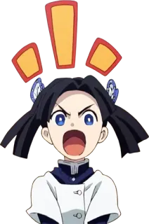 🤬 Kanao Tsuyuri Demon Slayer anime, kanao tsuyuri, demon slayer, angry, anime girl telegram sticker