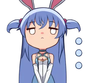 😑 Anime, Lucu, Kelinci, Kartun, Stiker telegram sticker