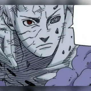 ⚫️ Obito Uchiha Naruto Anime, Manga, Uchiha, Obito, Sharingan telegram sticker