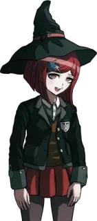 🪄 Himiko Yumeno Danganronpa V3: Killing Harmony anime, mage, cute, game, himiko yumeno, danganronpa telegram sticker