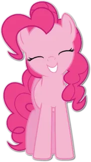 😄 Pinkie Pie My Little Pony Pony, Cartoon, Rosa, Animation, Freundschaft telegram sticker