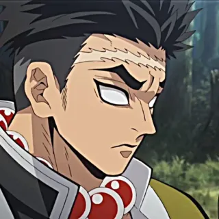 🙂 Tengen Uzui Demon Slayer anime, demon slayer, tengen uzui, character, manga telegram sticker