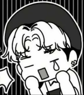😰 чиби, грустный, плачущий, мультик, комикс, эмоциональный whatsapp sticker