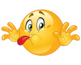 😛 Émoji, Visage, Dessin animé, Idiot, Langue, Loufoque, Expression, Jaune telegram sticker