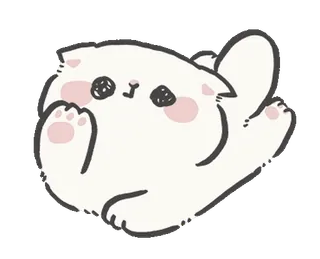 ⭐ kat, kitten, schattig, dier, huisdier, cartoon telegram sticker