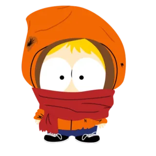 👶 Kenny McCormick South Park kenny, south park, การ์ตูน, ตัวละคร telegram sticker