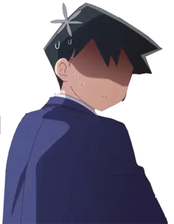 😥 Komi Shouko Komi Can't Communicate Anime, Karakter, Lucu, Gugup, Keringat, Komi Sulit Berkomunikasi, Komi Shouko telegram sticker
