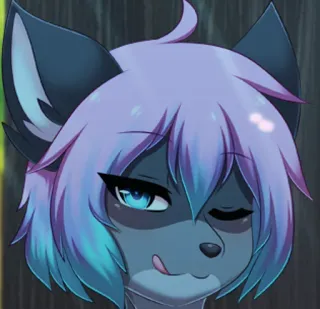 😘 Furry, Anthro, Tier, Charakter, Cartoon telegram sticker