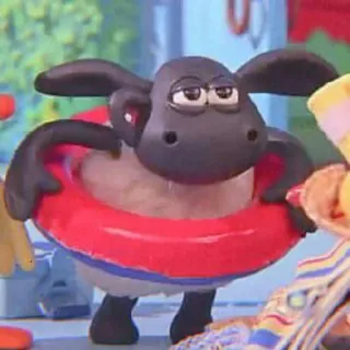 🍄 Shaun the Sheep Cartone animato, Pecora, Shaun, Animazione, Claymation telegram sticker