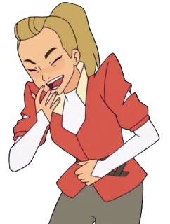 😄 Adora She-Ra and the Princesses of Power cartoon, character, smile, laugh, she-ra telegram sticker