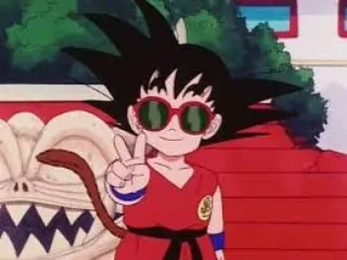 🤟 Goku Dragon Ball Animé, Dessin animé, Lunettes de soleil, Paix, Dragon Ball, Sangoku enfant telegram sticker