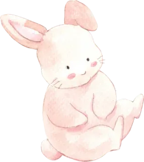 🐰 Hase, Kaninchen, Süß, Tier, Aufkleber, Cartoon whatsapp sticker