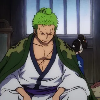 🐉 Zoro One Piece Аниме, Меч, Ророноа Зоро, Ван Пис telegram sticker