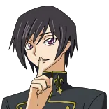 🤫 Lelouch Lamperouge Code Geass Anime, Personaje, Lelouch, Code Geass telegram sticker