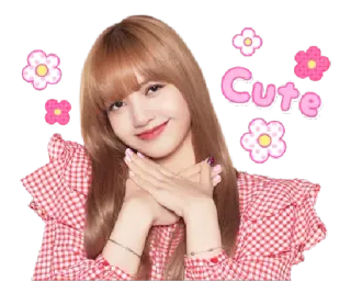 ☺️ Cute น่ารัก, น่าเอ็นดู, คาวาอิ, ดอกไม้, ผู้หญิง telegram sticker