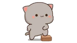 🍩 cat, cute, cartoon, kawaii, animal, sticker telegram sticker
