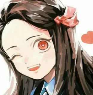 ⛓ Nezuko Kamado Demon Slayer Anime, Demon Slayer, Nezuko, Nezuko Kamado, Imut, Manga telegram sticker