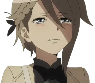 😭 Anime, Smutny, Płaczący, Postać, Rozpłakany, Manga telegram sticker