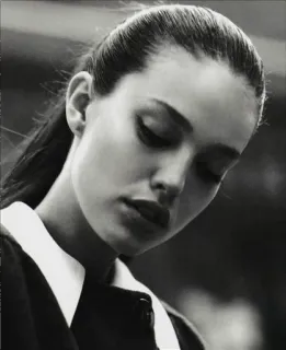 👇 femme, portrait, noir et blanc, beauté, femme, visage telegram sticker