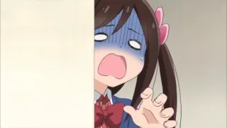 😱 anime, scared, girl, hiding, fear, nervous telegram sticker