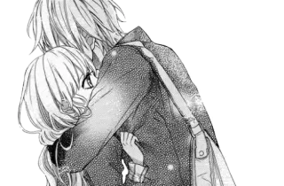 🖤 Anime, Coppia, Abbraccio, Manga, Romance, Amore telegram sticker