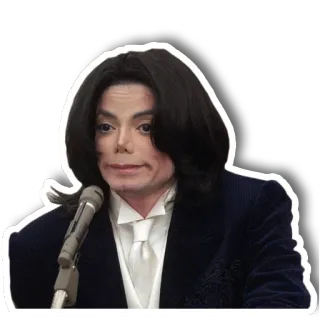 😐 Michael Jackson Michael Jackson, cantante, músico, estrella pop, tribunal, celebridad whatsapp sticker