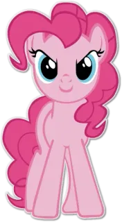 😡 Pinkie Pie My Little Pony Pony, Rosa, Cartoon, Pferd, Freundschaft telegram sticker
