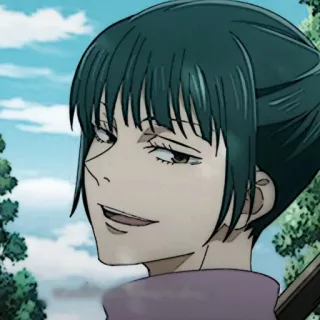 🎧 Maki Zenin Jujutsu Kaisen Anime, Manga, Jujutsu Kaisen, Maki Zenin, Personaje telegram sticker