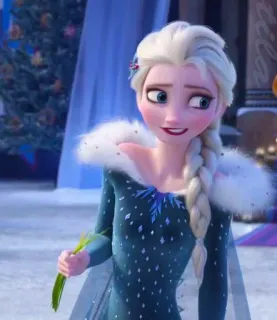 👾 Elsa Frozen Elsa, Disney, Frozen, princesa, hielo, reina telegram sticker