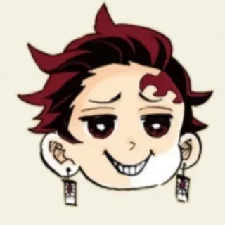 🀄 Tanjiro Kamado Demon Slayer Anime, Demon Slayer, Tanjiro Kamado, Manga, Sticker telegram sticker