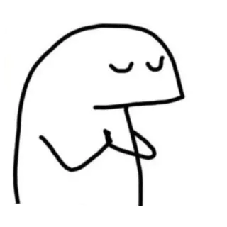 🙏 drawing, sticker, character, line art, minimalist whatsapp sticker